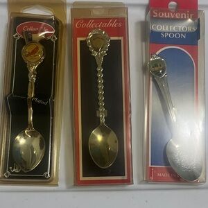 Souvenir Collectible Spoons – North Carolina, Biloxi & Columbus